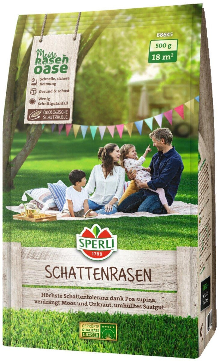  SPERLI's Schattenrasen (umhüllt), Höchste Schattentoleranz Dank Poa Supina