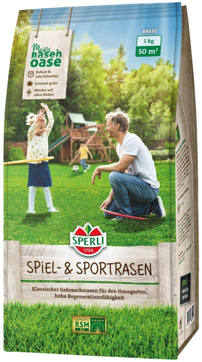  SPERLI's Spiel- & Sportrasen RSM 2.3, Robust Und Belastbar, Für Alle Böden