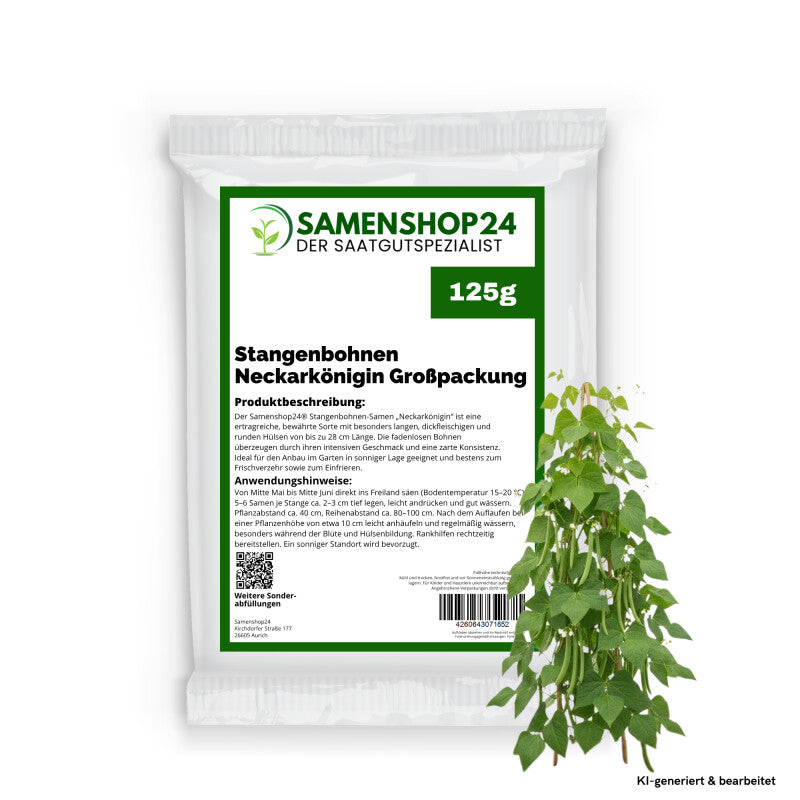  Stangenbohnen Neckarkönigin Großpackung 125gr