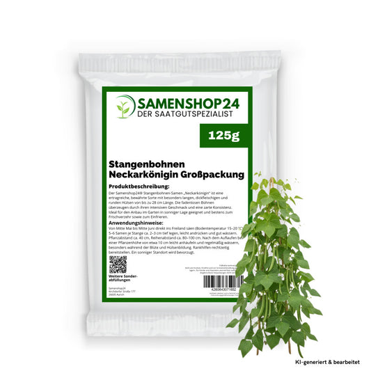  Stangenbohnen Neckarkönigin Großpackung 125gr