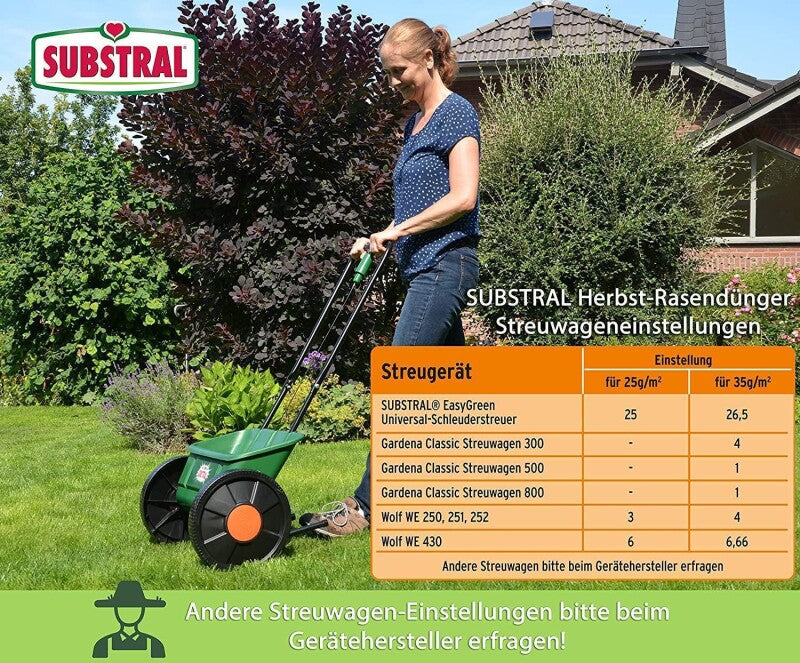  Substral Herbst Rasendünger, 12,5kg Für 500qm, Kaliumreicher Spezial-Rasendünger Mit Lang Anhaltender Wirkung