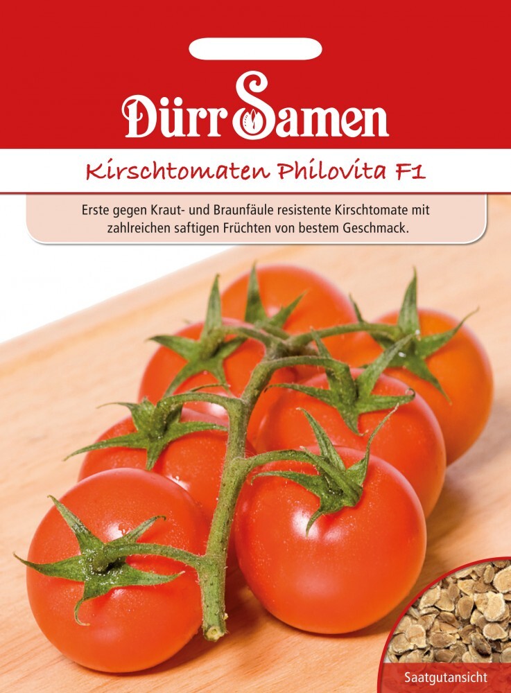  Tomate (Kirschtomate) Philovita F1, Kraut- Und Braunfäule Resistente Sorte, Süß-saftige Früchte