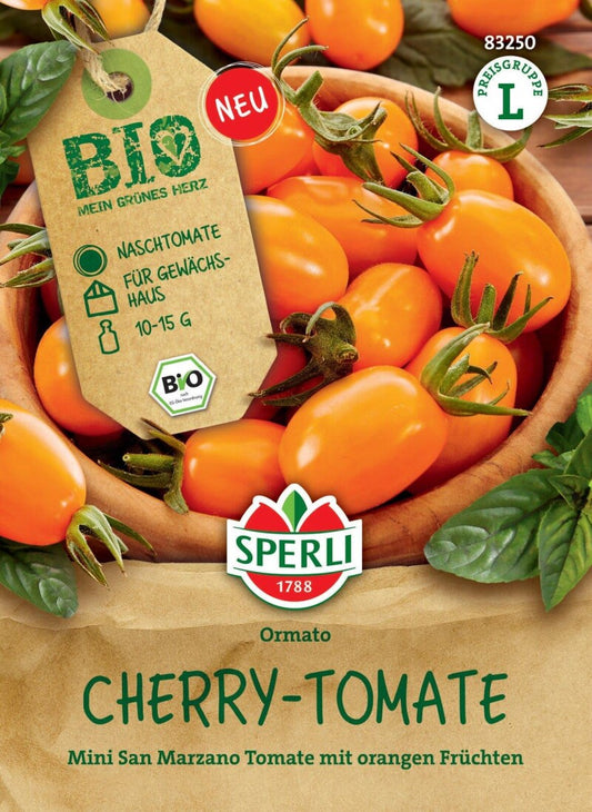  BIO Kirsch-Tomate Ormato (BOL-T-4701), Naschsorte, Freiland Und Gewächshaus, Bio Saatgut