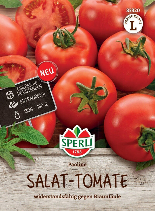  Salattomate Paoline F1, Ertragreiche Sorte, Widerstandsfähig (zahlreiche Residenzen)